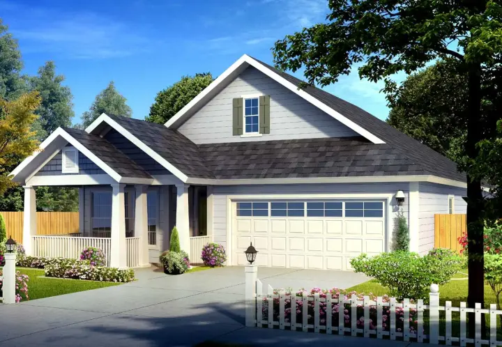 Craftsman house plans 11-432 - front exterior, 1,786 sq ft, 3 bed, 2 bath house plans | Monster House Plans