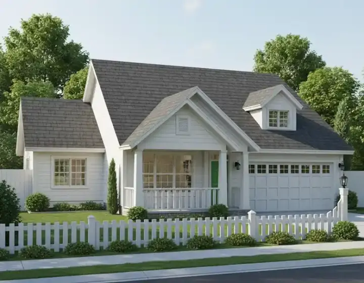 Craftsman house plans 11-434 - front exterior, 1,570 sq ft, 3 bed, 2 bath house plans | Monster House Plans