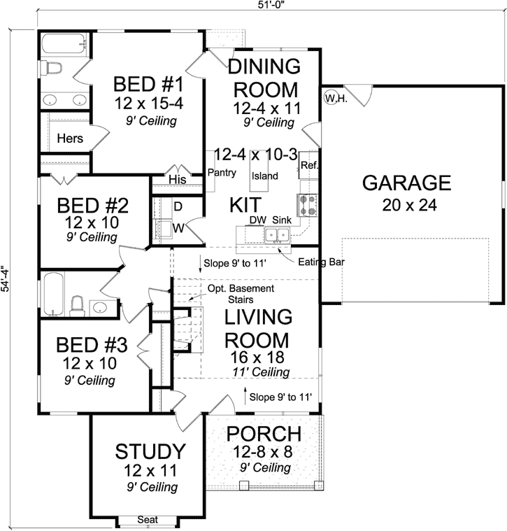 Main Floor Plan: 11-436
