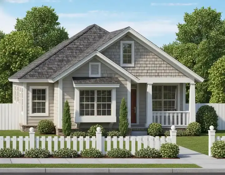 Craftsman house plans 11-437 - front exterior, 1,420 sq ft, 3 bed, 2 bath house plans | Monster House Plans
