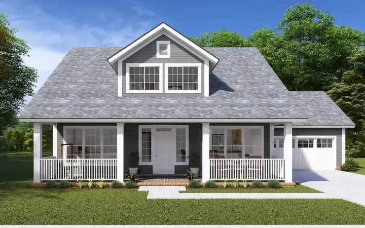 Craftsman house plans 11-442 - front exterior, 2,066 sq ft, 3 bed, 2 bath house plans | Monster House Plans