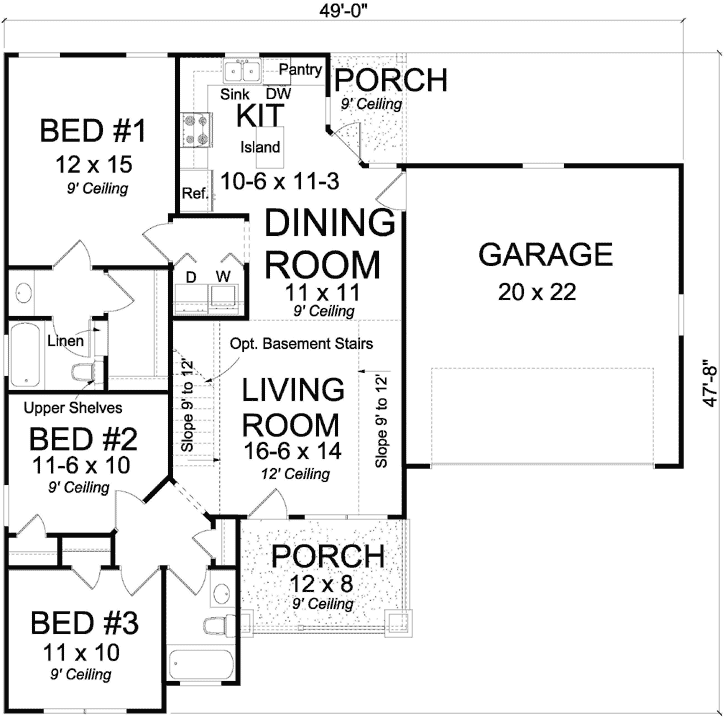 Main Floor Plan: 11-449