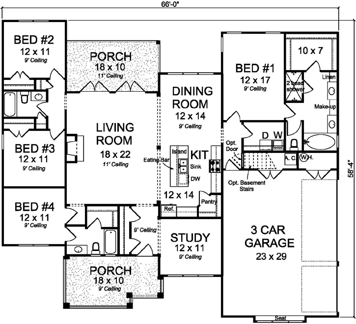 Main Floor Plan: 11-458