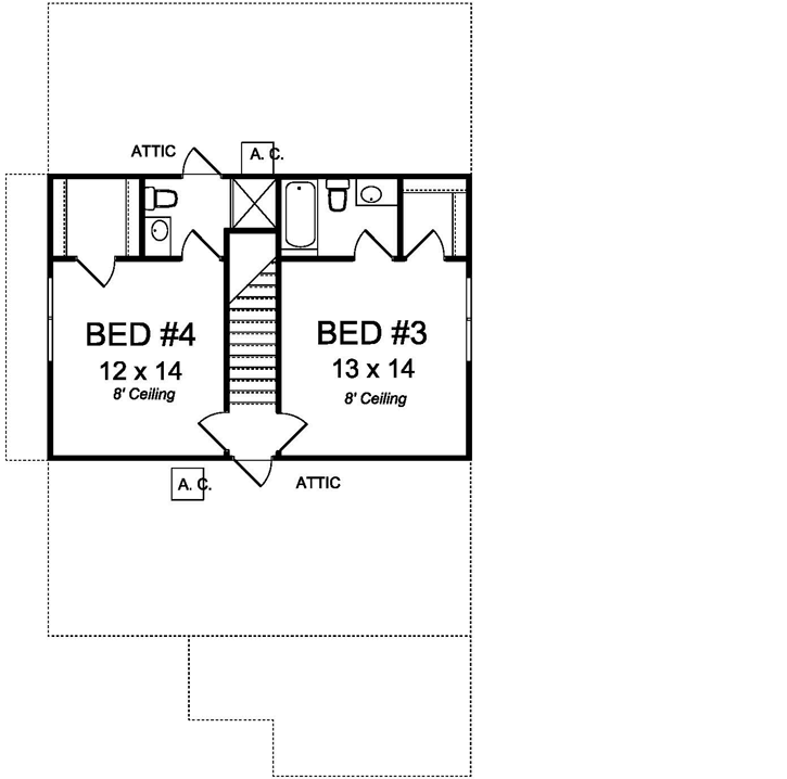 Upper/Second Floor Plan: 11-461
