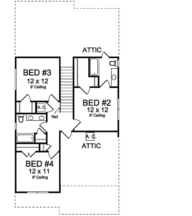 Upper/Second Floor Plan: 11-463