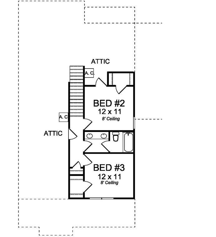 Upper/Second Floor Plan: 11-464