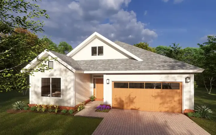 Craftsman house plans 11-466 - front exterior, 1,572 sq ft, 3 bed, 2 bath house plans | Monster House Plans