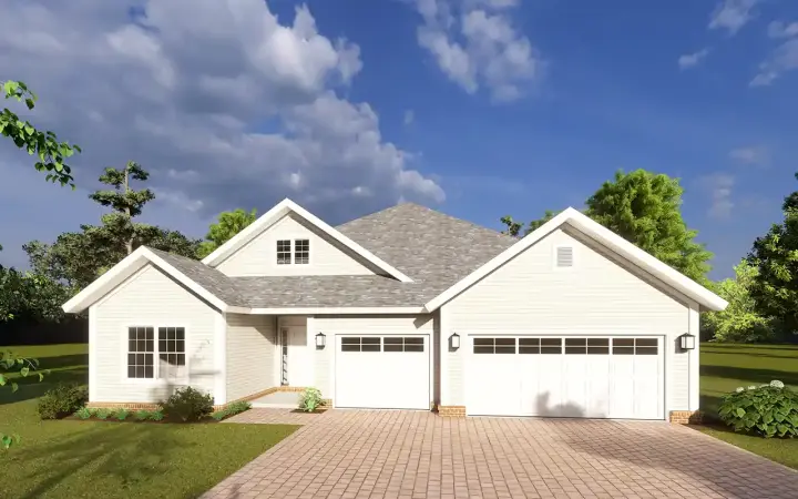 Craftsman house plans 11-467 - front exterior, 1,996 sq ft, 5 bed, 3 bath house plans | Monster House Plans