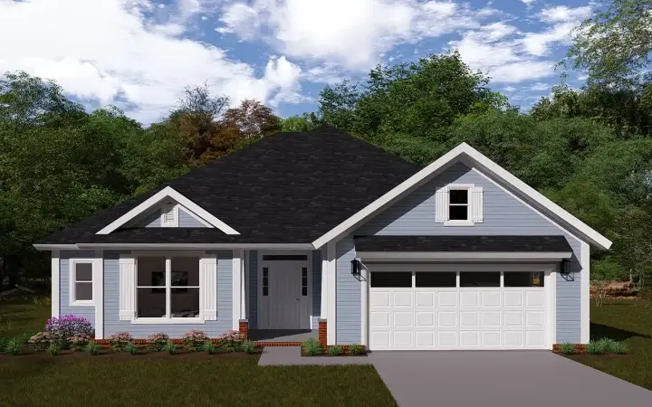 Craftsman house plans 11-471 - front exterior, 1,709 sq ft, 3 bed, 2 bath house plans | Monster House Plans