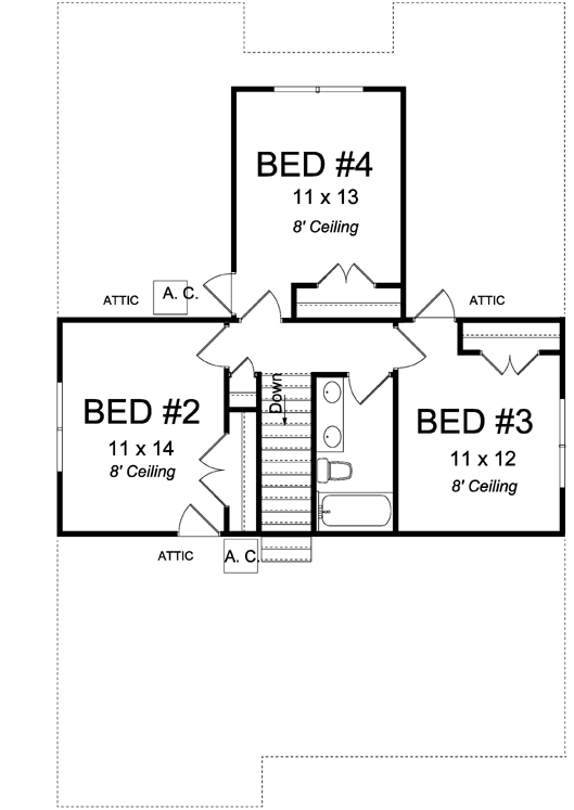 Upper/Second Floor Plan: 11-474