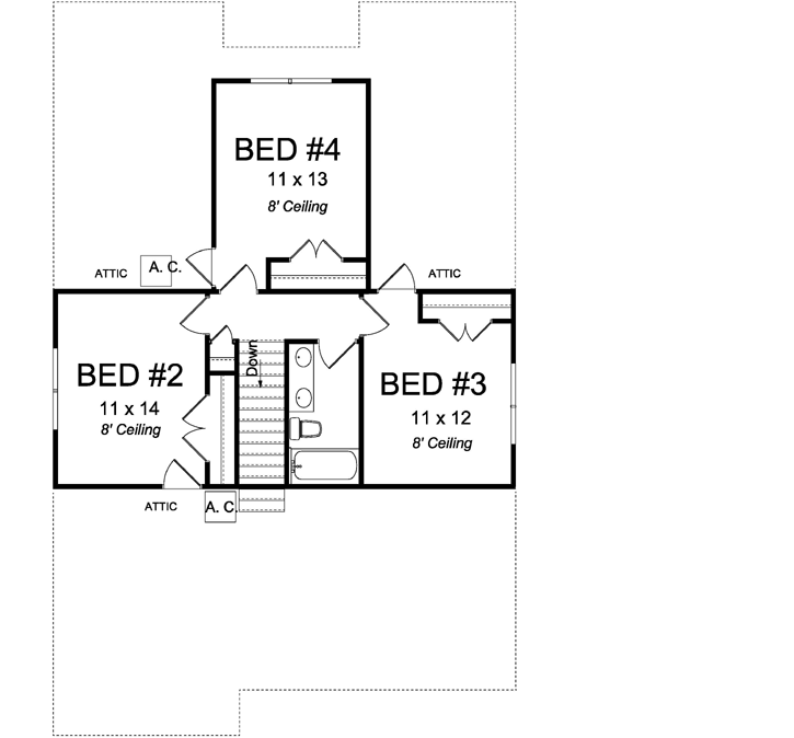 Upper/Second Floor Plan: 11-475