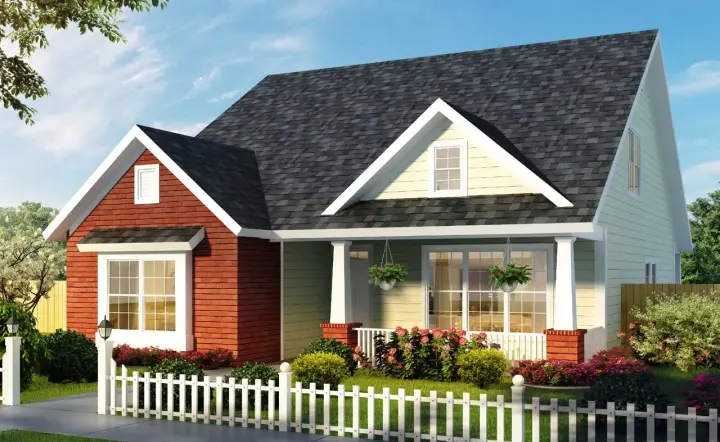 Craftsman house plans 11-476 - front exterior, 1,986 sq ft, 3 bed, 2 bath house plans | Monster House Plans