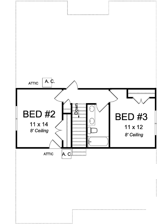 Upper/Second Floor Plan: 11-476