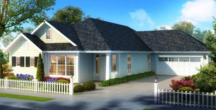 Craftsman house plans 11-478 - front exterior, 2,062 sq ft, 4 bed, 3 bath house plans | Monster House Plans