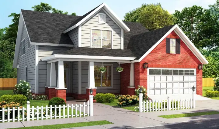 Craftsman house plans 11-484 - front exterior, 2,814 sq ft, 4 bed, 3 bath house plans | Monster House Plans