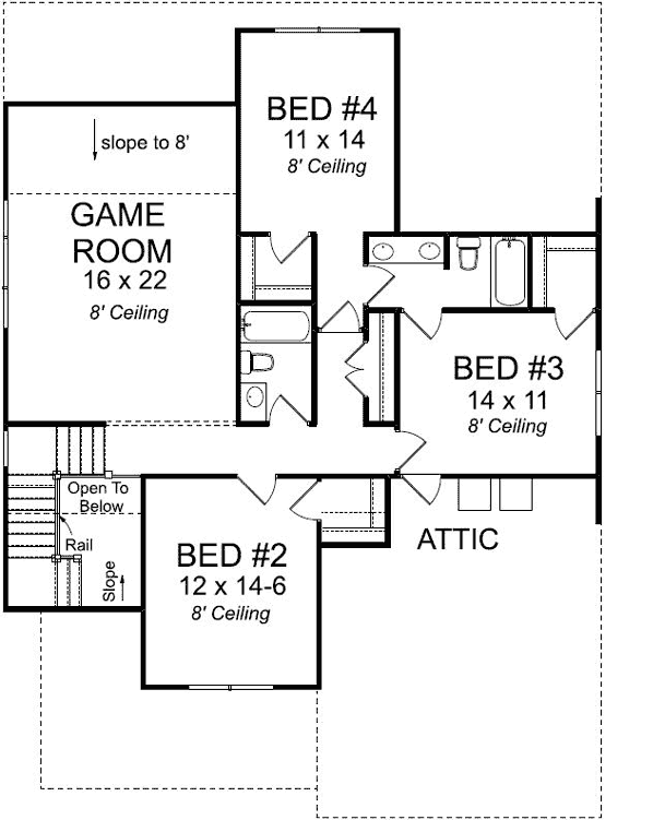 Upper/Second Floor Plan: 11-484