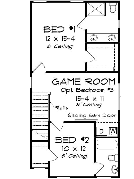 Upper/Second Floor Plan: 11-486