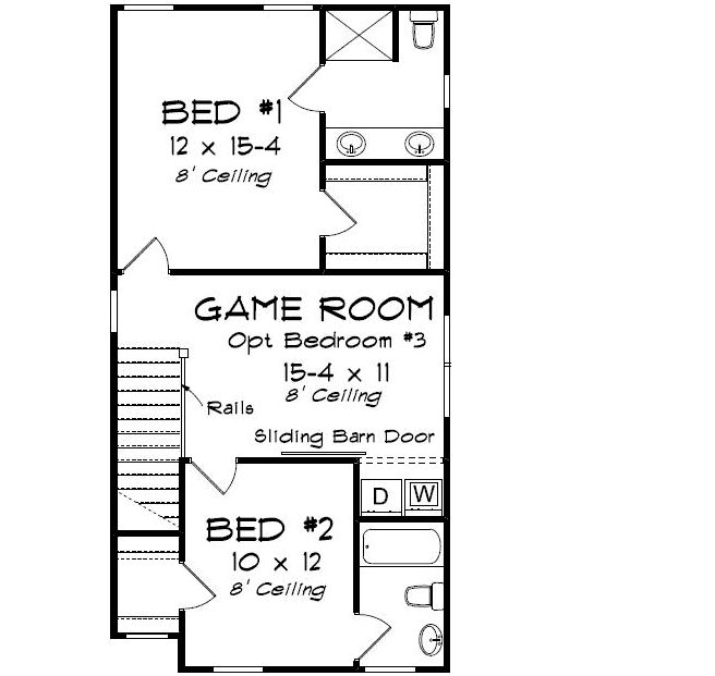 Upper/Second Floor Plan: 11-487