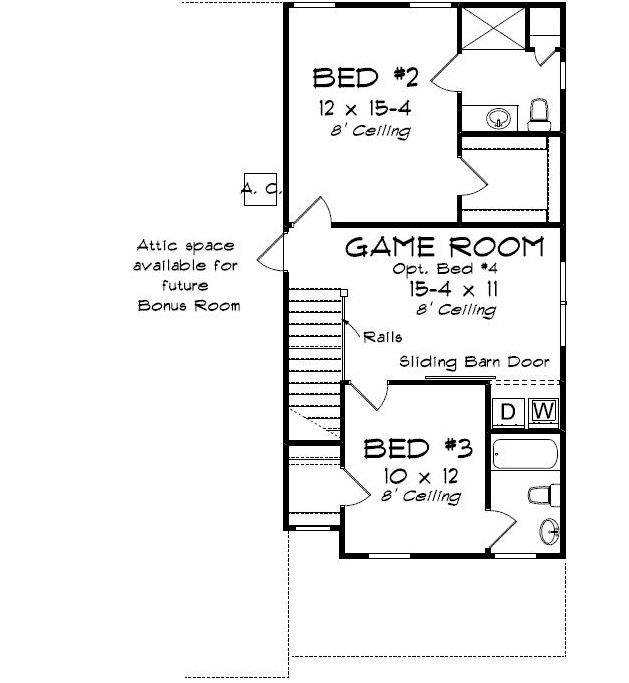 Upper/Second Floor Plan: 11-490