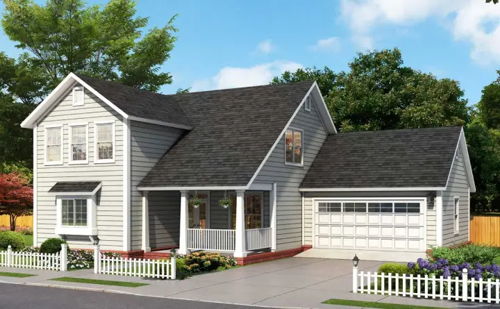 Traditional house plans 11-492 - front exterior, 1,878 sq ft, 3 bed, 3 bath house plans | Monster House Plans