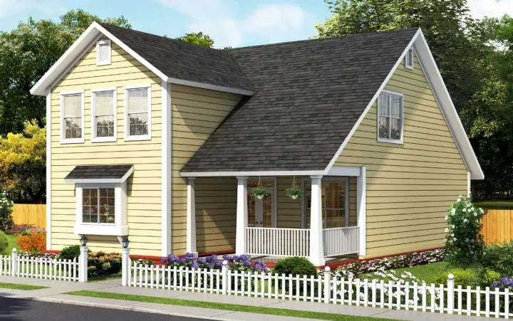 Traditional house plans 11-493 - front exterior, 1,878 sq ft, 3 bed, 3 bath house plans | Monster House Plans