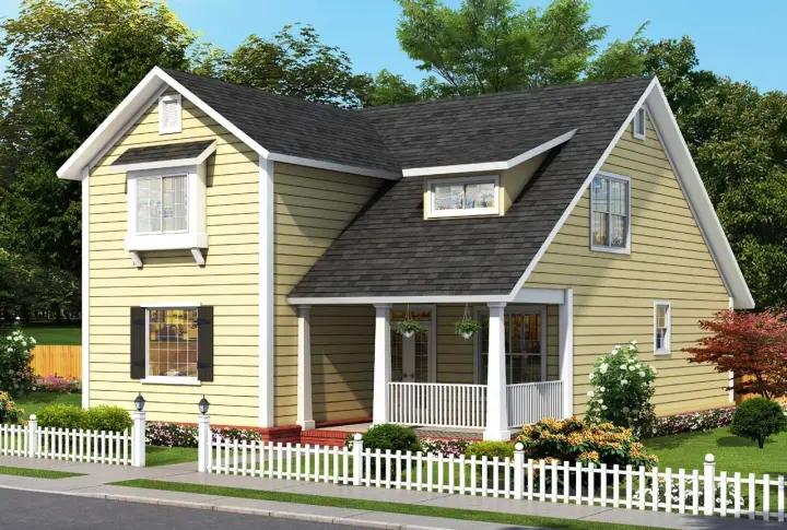 Craftsman house plans 11-495 - front exterior, 2,137 sq ft, 4 bed, 4 bath house plans | Monster House Plans