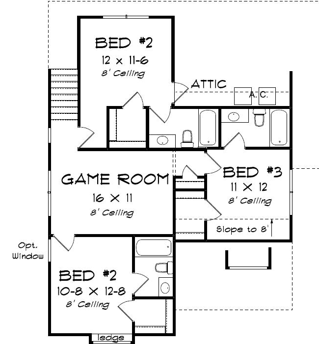 Upper/Second Floor Plan: 11-495