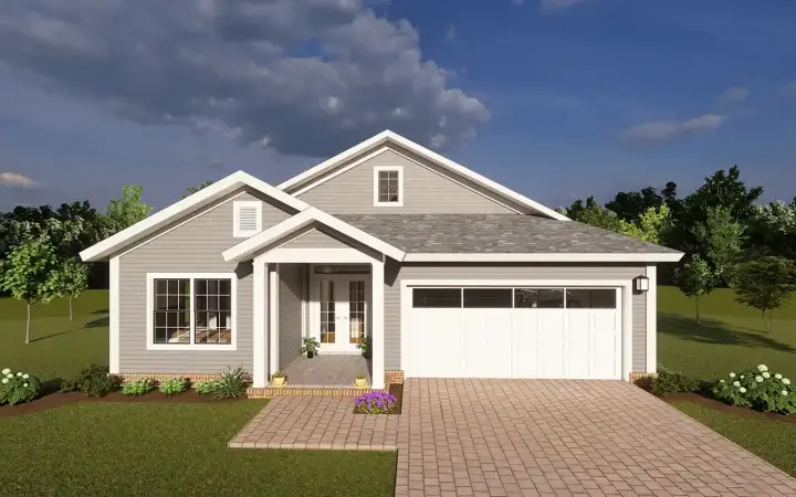 Craftsman house plans 11-506 - front exterior, 1,671 sq ft, 3 bed, 2 bath house plans | Monster House Plans