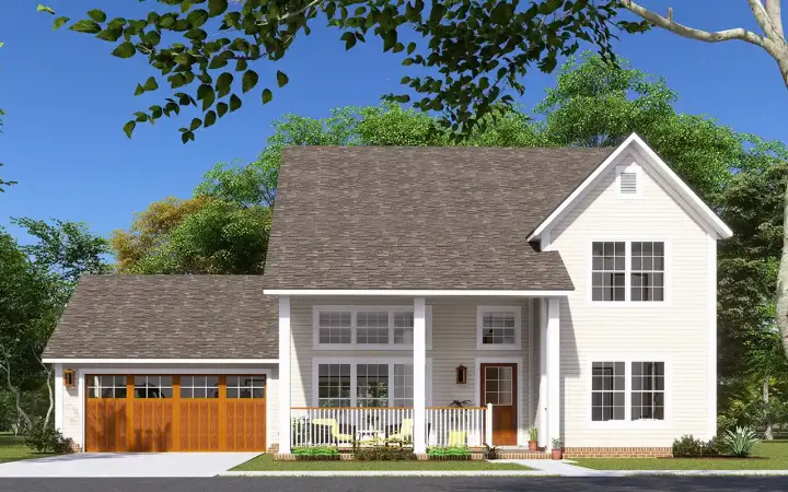 Southern house plans 11-525 - front exterior, 1,888 sq ft, 4 bed, 2 bath house plans | Monster House Plans