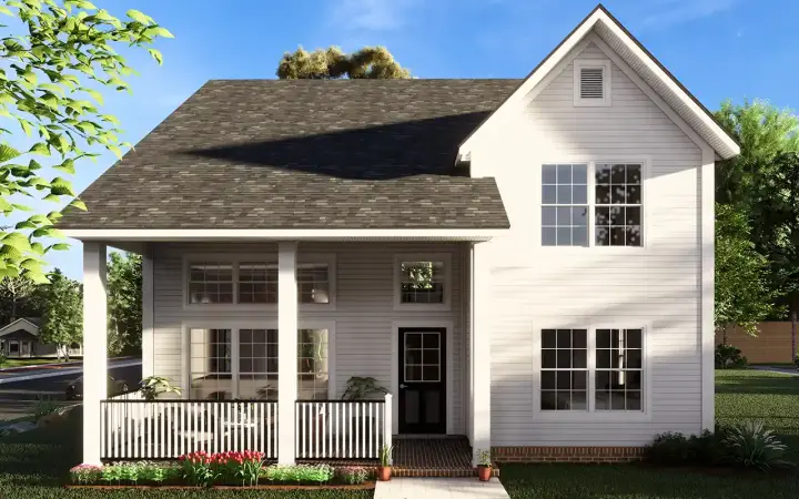 Southern house plans 11-526 - front exterior, 1,888 sq ft, 4 bed, 2 bath house plans | Monster House Plans