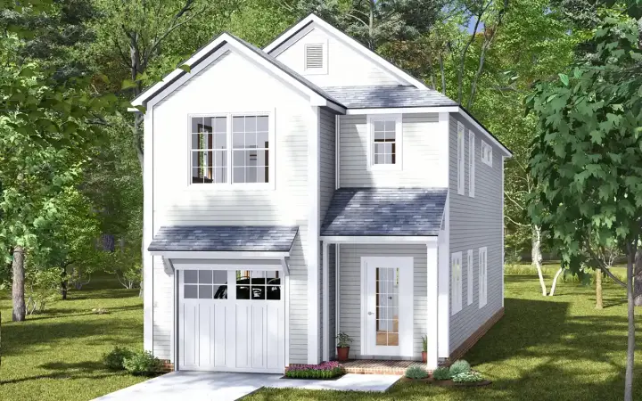Traditional house plans 11-563 - front exterior, 1,736 sq ft, 3 bed, 2 bath house plans | Monster House Plans