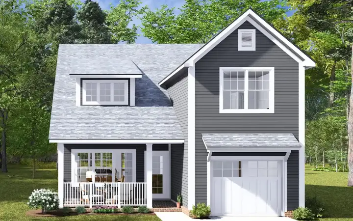 Traditional house plans 11-564 - front exterior, 1,994 sq ft, 4 bed, 2 bath house plans | Monster House Plans