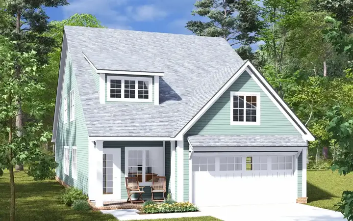Bungalow house plans 11-567 - front exterior, 1,894 sq ft, 3 bed, 2 bath house plans | Monster House Plans