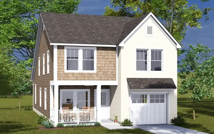 Traditional house plans 11-589 - front exterior, 2,034 sq ft, 3 bed, 3 bath house plans | Monster House Plans