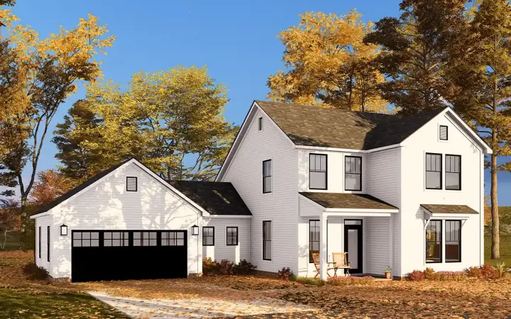 Traditional house plans 11-593 - front exterior, 1,762 sq ft, 3 bed, 3 bath house plans | Monster House Plans