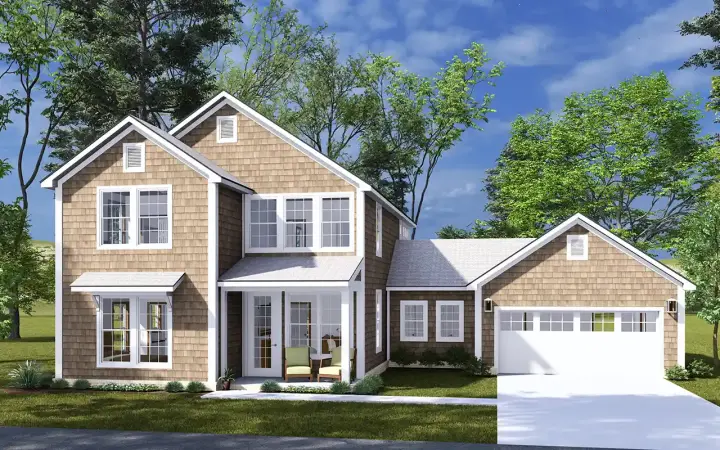 Modern Farmhouse house plans 11-597 - front exterior, 2,275 sq ft, 4 bed, 3 bath house plans | Monster House Plans
