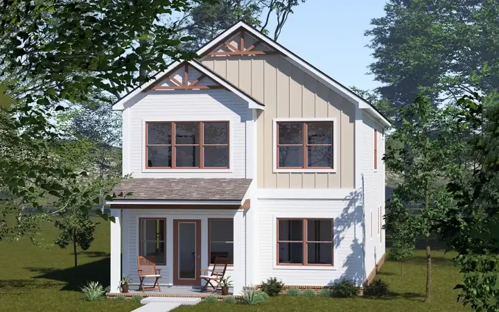 Traditional house plans 11-614 - front exterior, 2,194 sq ft, 4 bed, 3 bath house plans | Monster House Plans