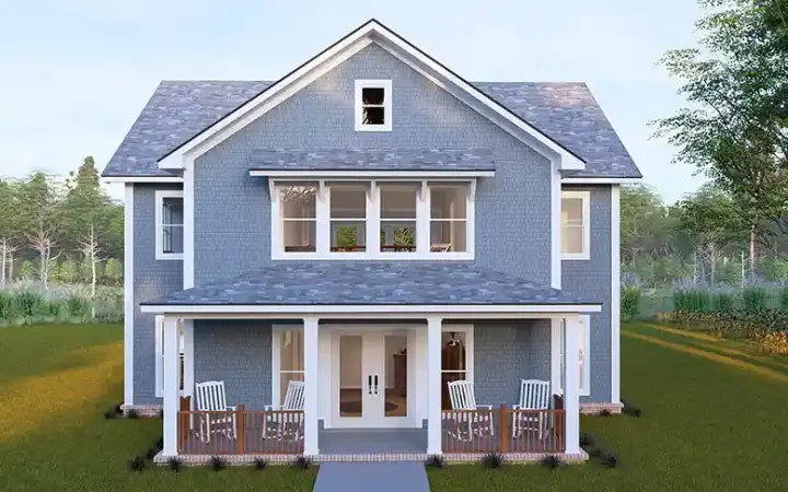 Traditional house plans 11-622 - front exterior, 2,664 sq ft, 4 bed, 3 bath house plans | Monster House Plans