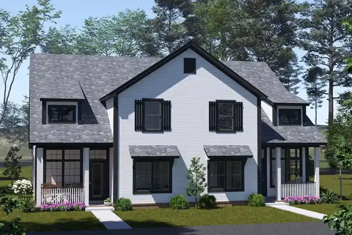Traditional house plans 11-694 - front exterior, 3,286 sq ft, 6 bed, 6 bath house plans | Monster House Plans