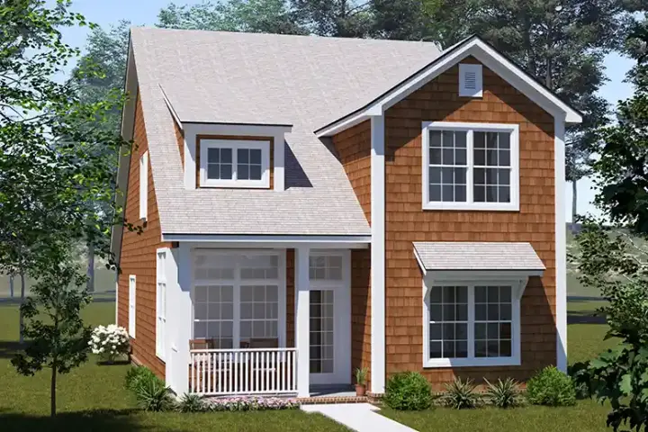 Craftsman house plans 11-699 - front exterior, 1,562 sq ft, 3 bed, 2 bath house plans | Monster House Plans