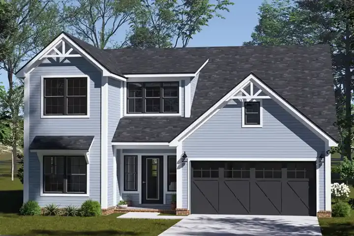 Craftsman house plans 11-708 - front exterior, 1,808 sq ft, 4 bed, 3 bath house plans | Monster House Plans
