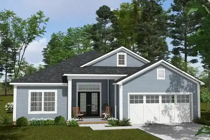 Traditional house plans 11-711 - front exterior, 1,841 sq ft, 4 bed, 3 bath house plans | Monster House Plans