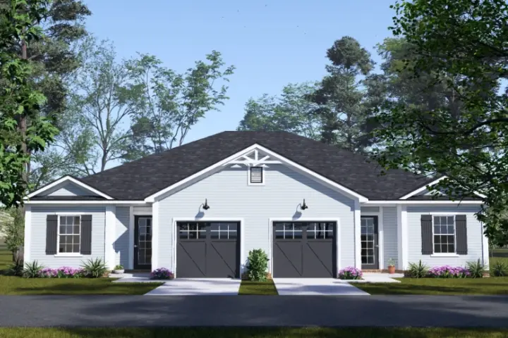 Cottage house plans 11-768 - front exterior, 2,352 sq ft, 6 bed, 4 bath house plans | Monster House Plans