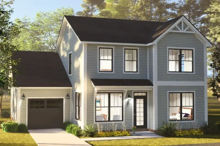 Cottage house plans 11-806 - front exterior, 1,948 sq ft, 5 bed, 3 bath house plans | Monster House Plans