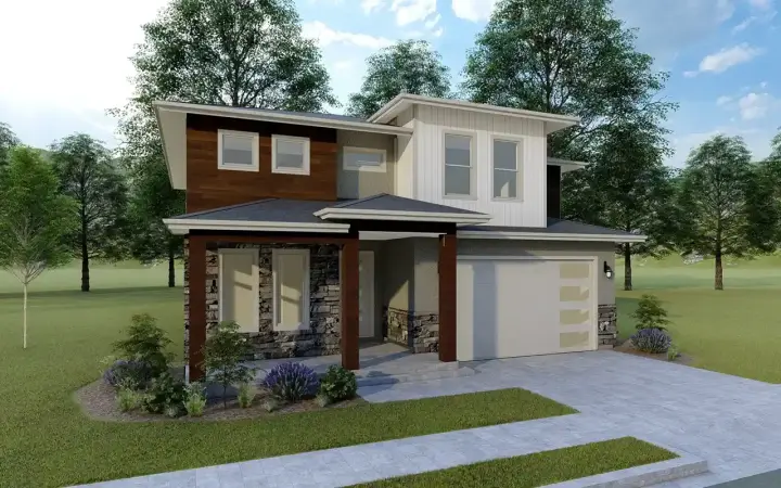 Prairie house plans 110-101 - front exterior, 2,180 sq ft, 3 bed, 2 bath house plans | Monster House Plans