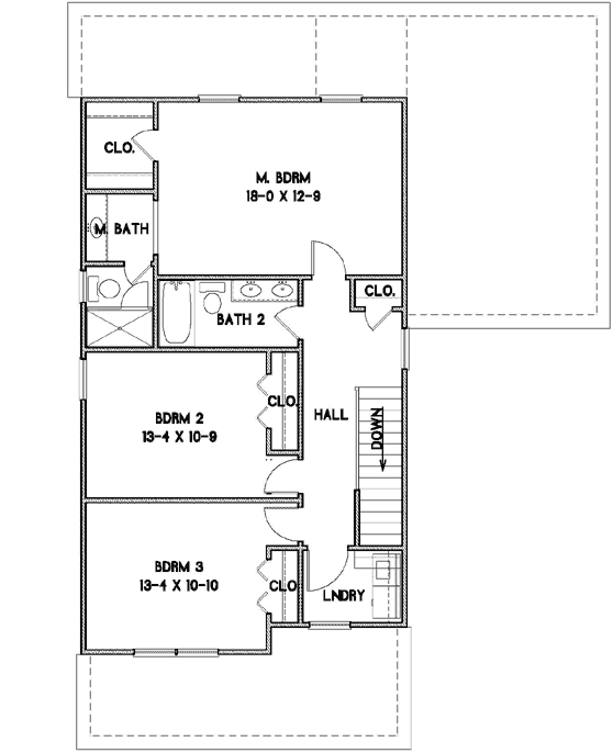 Upper/Second Floor Plan: 111-101