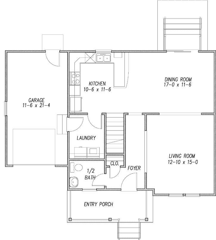 Main Floor Plan: 111-105