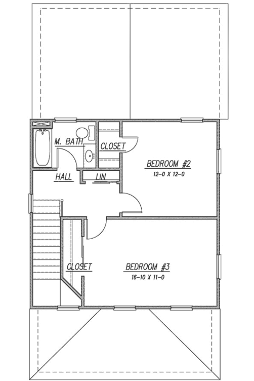 Upper/Second Floor Plan: 111-107