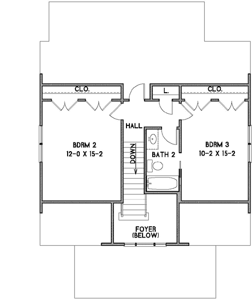 Upper/Second Floor Plan: 111-116