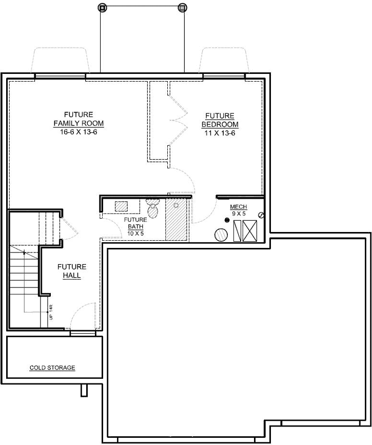 Lower Floor Plan: 115-107